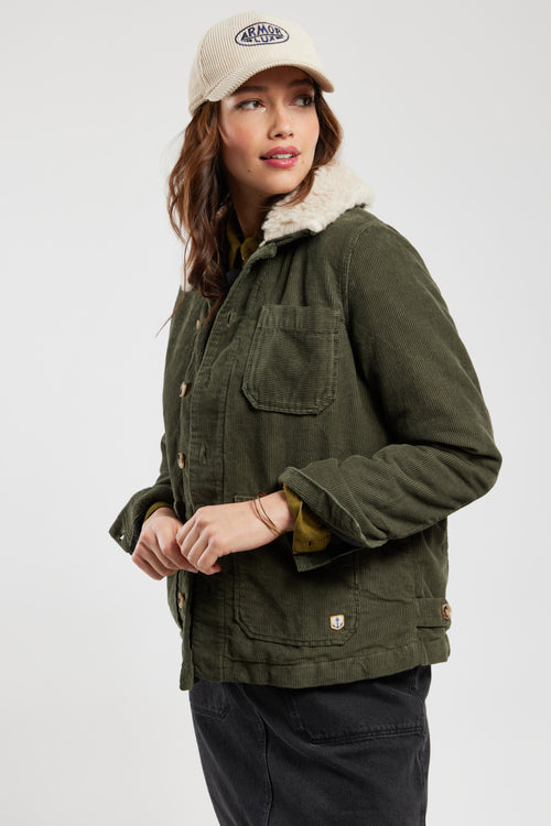 Jacke mit abnehmbarem Kragen – Cord - Armor-lux - 2
