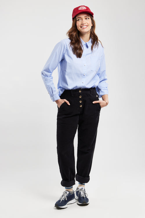 Pantalon taille élastique - velours côtelé - Armor-lux - 1