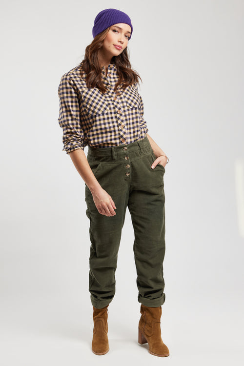 Pantalon taille élastique - velours côtelé - Armor-lux - 5