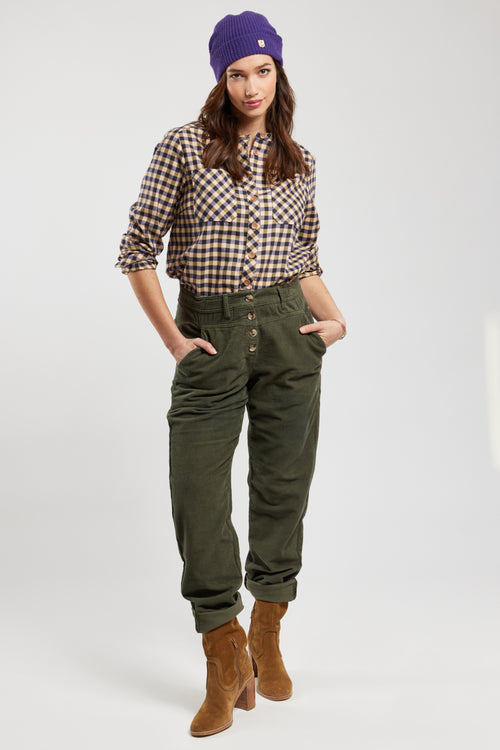 Pantalon taille élastique - velours côtelé - Armor-lux - 1