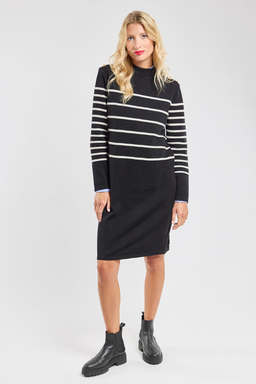 Robe pull rayée - laine - Armor-lux - 4
