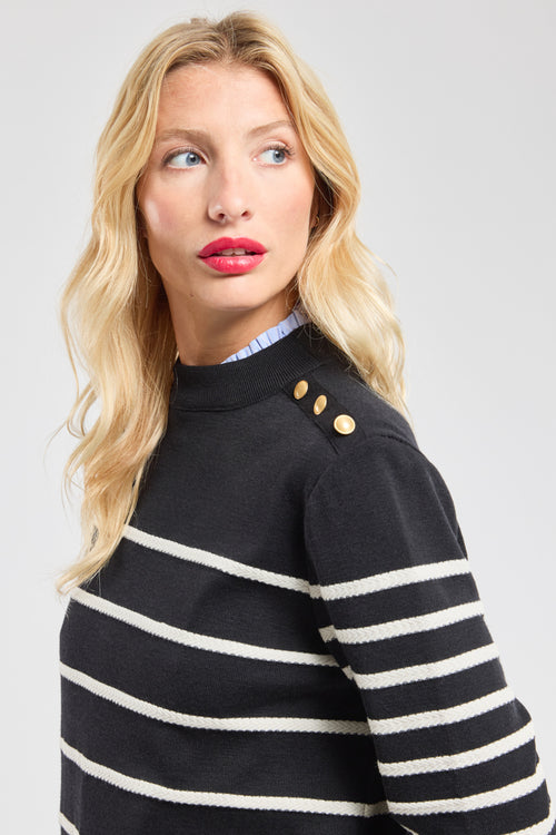 Robe pull rayée - laine - Armor-lux - 2