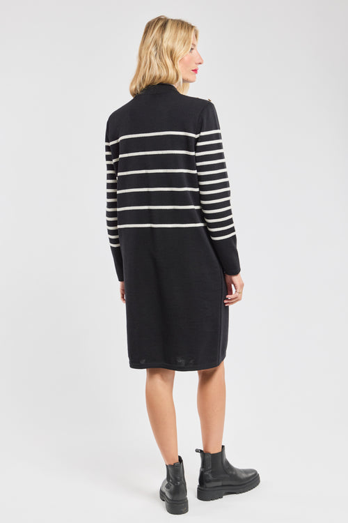 Robe pull rayée - laine - Armor-lux - 5
