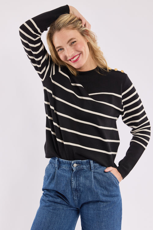Pull marin rayé -  laine Mecmor - Armor-lux - 3