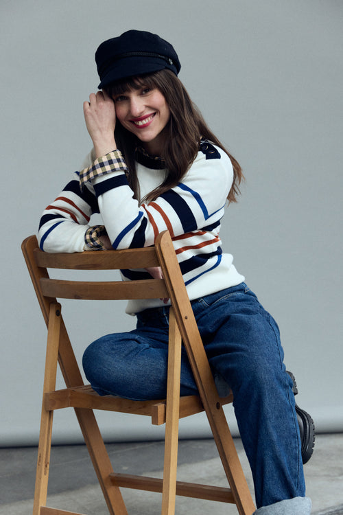 Gestreifter Matrosenpullover – MerinoWolle - Armor-lux - 6