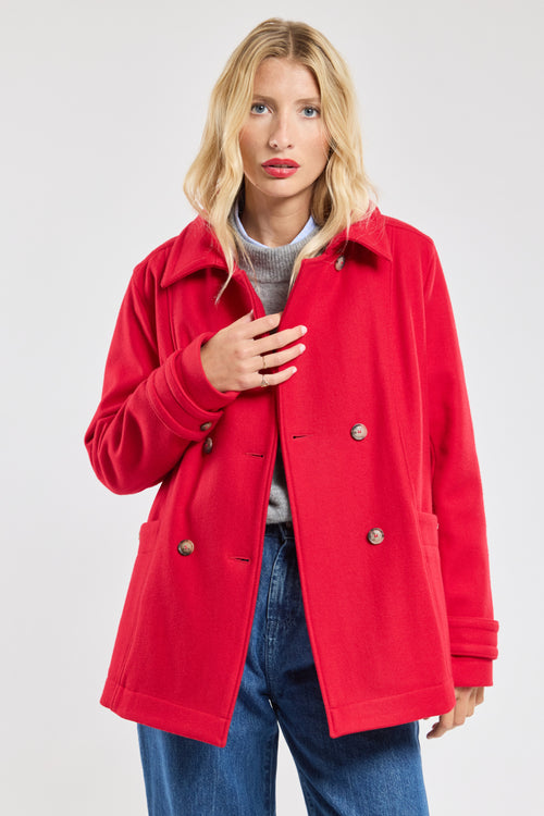 Double-breasted pea coat - wool - Armor-lux - 6