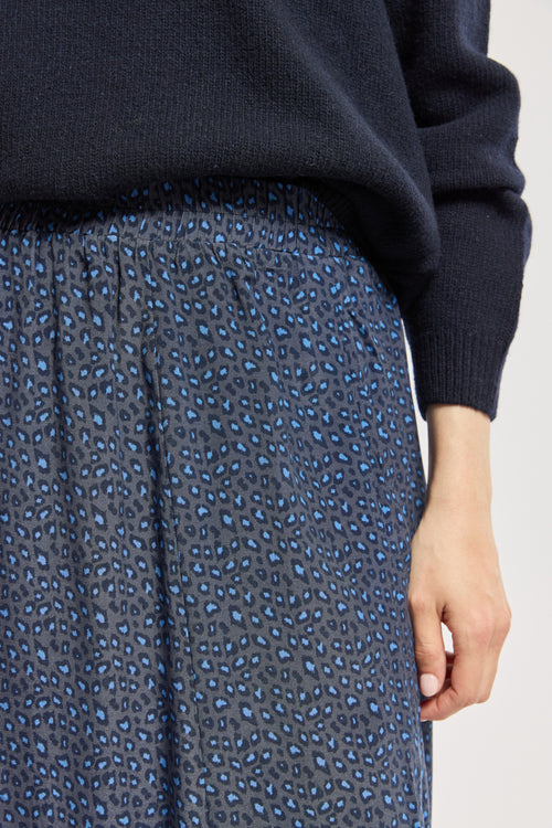 Long leopard print skirt - cupro - Armor-lux - 2