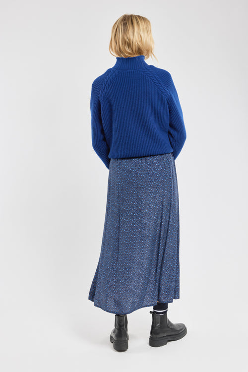 Long leopard print skirt - cupro - Armor-lux - 2