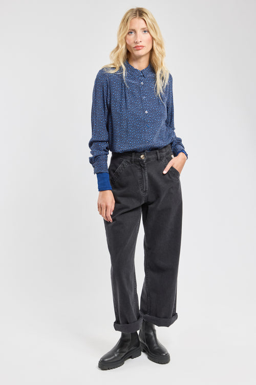 Bluse mit Leopardenmuster – Cupro - Armor-lux - 5