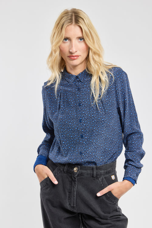 Bluse mit Leopardenmuster – Cupro - Armor-lux - 3