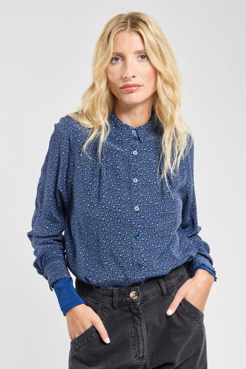 Leopard print blouse - cupro - Armor-lux - 2