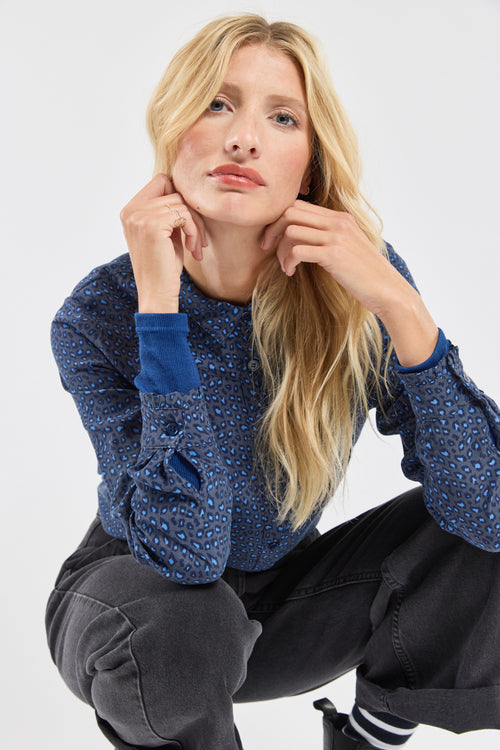 Leopard print blouse - cupro - Armor-lux - 1