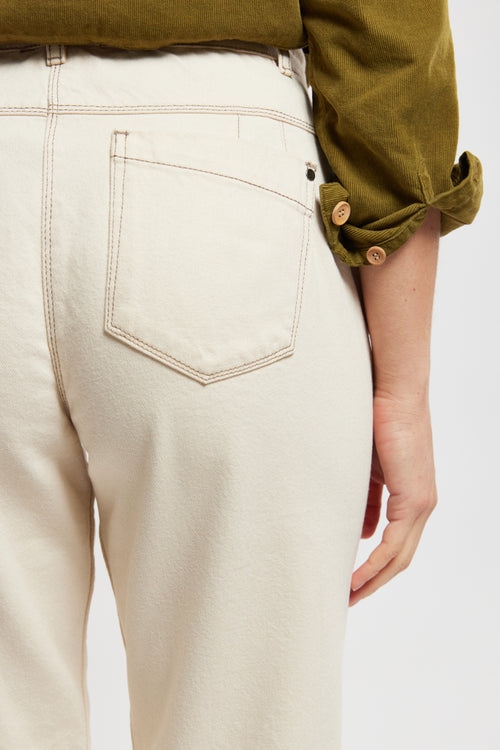 Elastic waist jeans - cotton - Armor-lux - 4