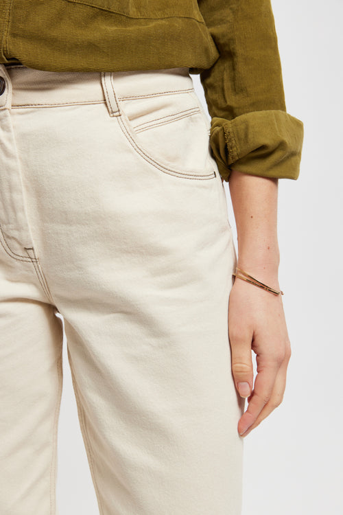 Elastic waist jeans - cotton - Armor-lux - 3