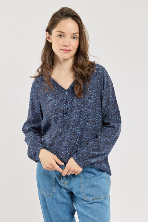 Bluse mit Print - Cupro - Armor-lux - 1