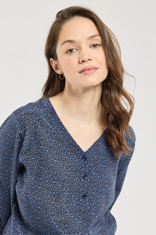 Bluse mit Print - Cupro - Armor-lux - 2