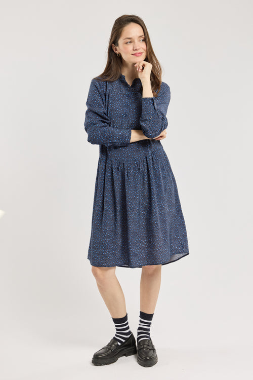 Kleid mit Leopardenmuster – Cupro - Armor-lux - 1