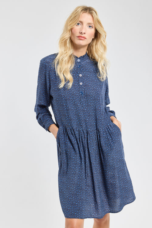 Robe imprimé léopard - cupro - Armor-lux - 1