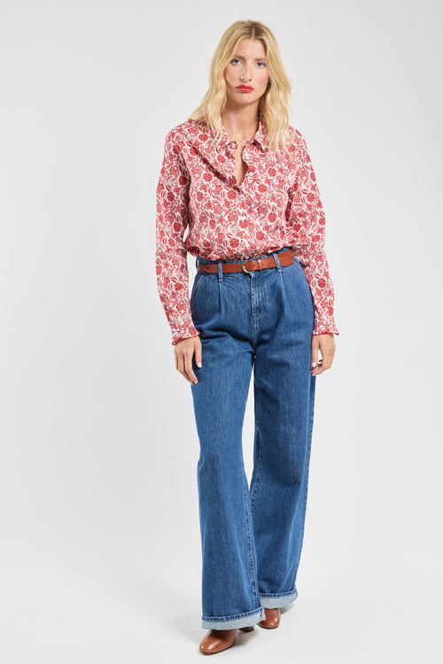 Floral blouse - cotton - Armor-lux - 4