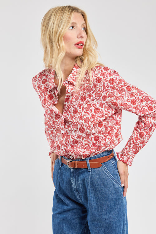 Floral blouse - cotton - Armor-lux - 5