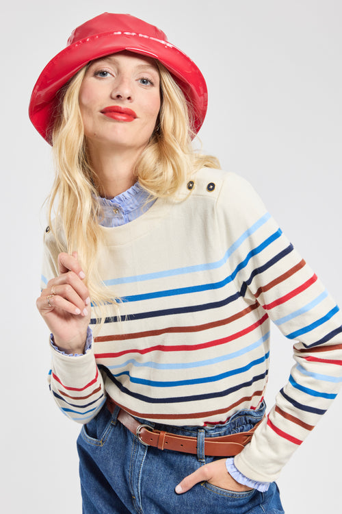 Colourful Breton shirt - rustic cotton - Armor-lux - 1