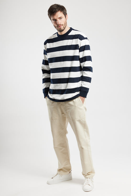 Striped sweatshirt - thick cotton - Armor-lux - 3