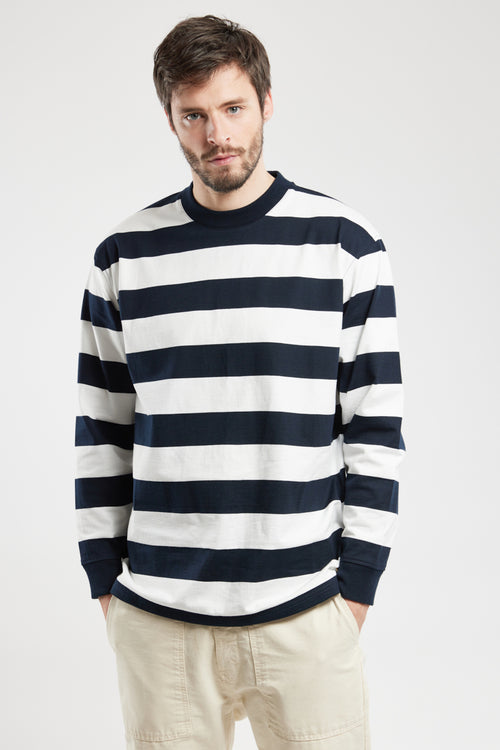 Striped sweatshirt - thick cotton - Armor-lux - 1