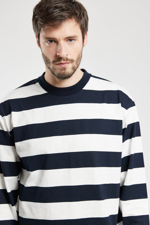 Striped sweatshirt - thick cotton - Armor-lux - 2