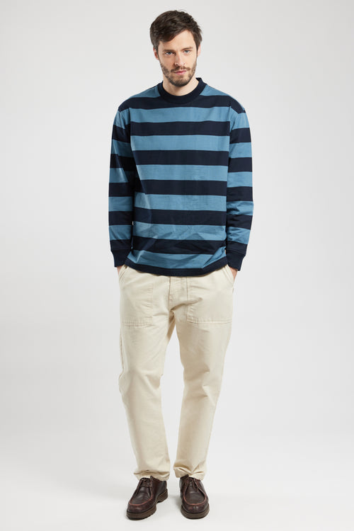 Striped sweatshirt - thick cotton - Armor-lux - 2