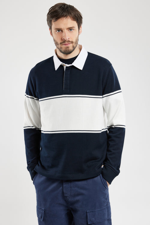 Polo neck sweatshirt - rustic cotton - Armor-lux - 4