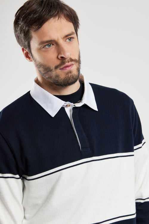 Polo neck sweatshirt - rustic cotton - Armor-lux - 2