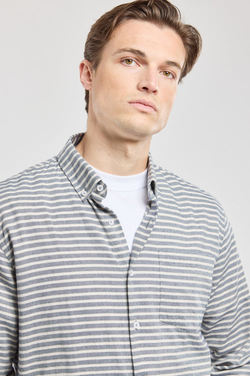 Straight-cut striped shirt - cotton - Armor-lux - 2