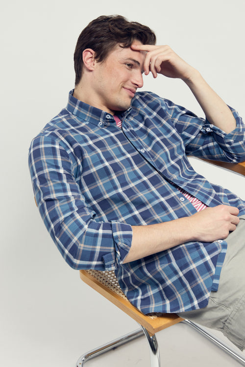 Chemise coupe droite - coton et lin - Armor-lux - 1