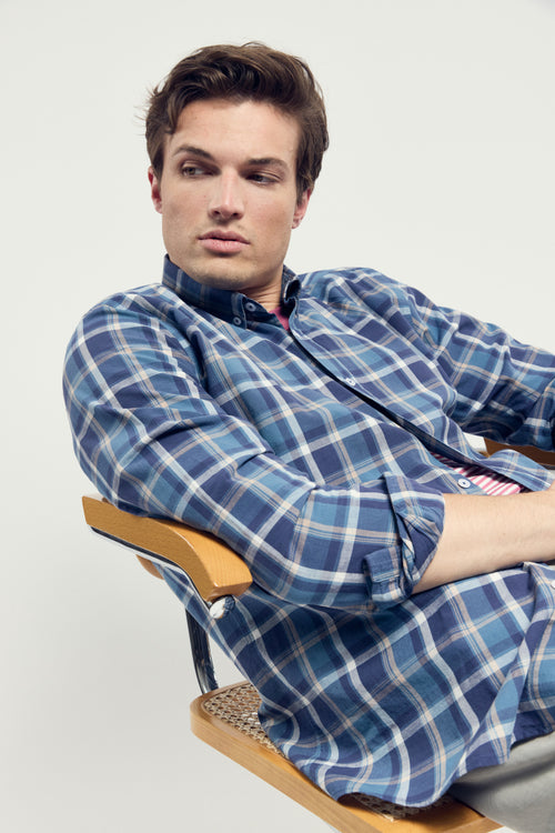 Gerade geschnittenes Hemd – Baumwolle und Leinen - Armor-lux - 6