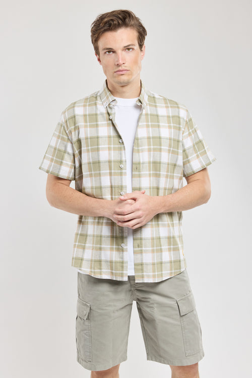 Chemise manches courtes - coton lin - Armor-lux - 1