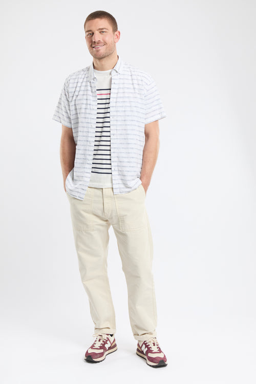 Chemise manches courtes - lin et coton - Armor-lux - 5