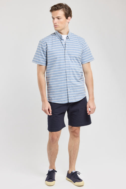 Short-sleeve striped shirt - cotton - Armor-lux - 3
