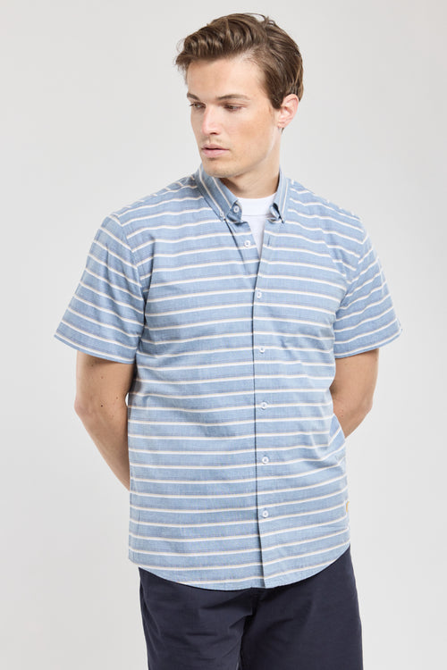 Short-sleeve striped shirt - cotton - Armor-lux - 1