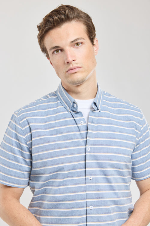 Short-sleeve striped shirt - cotton - Armor-lux - 2