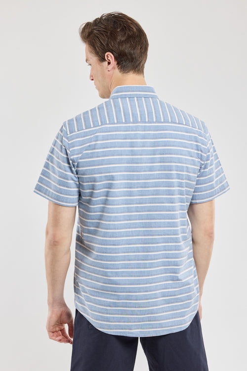 Short-sleeve striped shirt - cotton - Armor-lux - 4