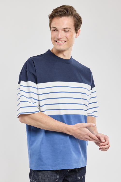 Striped loose-fit T-shirt - cotton - Armor-lux - 2