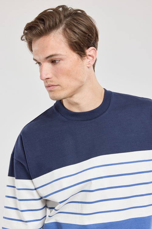 Striped loose-fit T-shirt - cotton - Armor-lux - 4