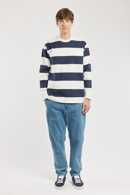 Long-sleeved striped T-shirt - lightweight cotton - Armor-lux - 3