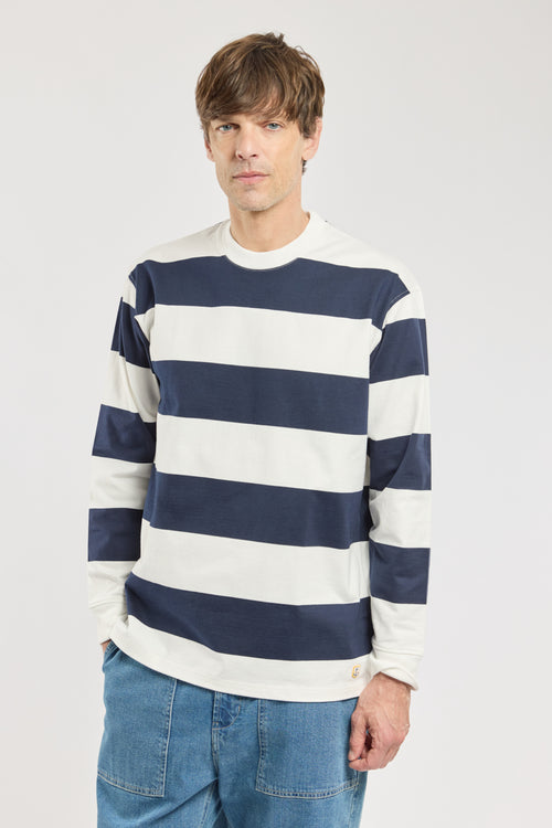 Long-sleeved striped T-shirt - lightweight cotton - Armor-lux - 1