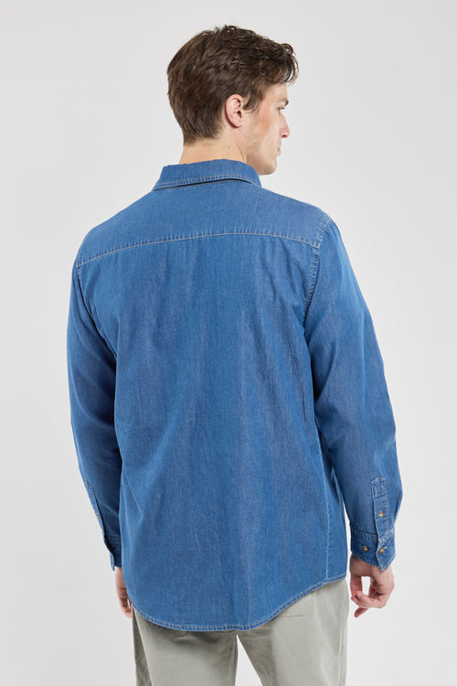 Chemise coupe droite - denim - Armor-lux - 3