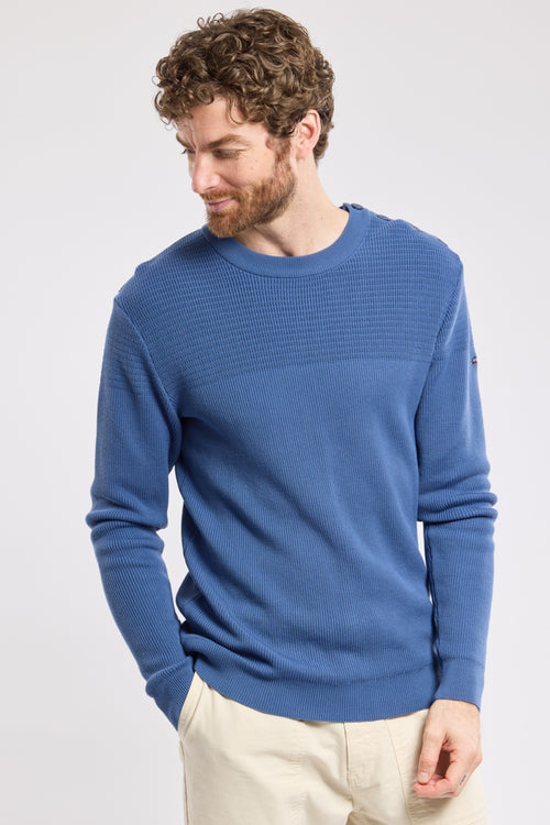 Pull marin maille fantaisie - coton - Armor-lux - 1