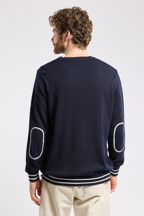 Matrosenpullover mit Ellenbogenschonern – Baumwolle - Armor-lux - 3
