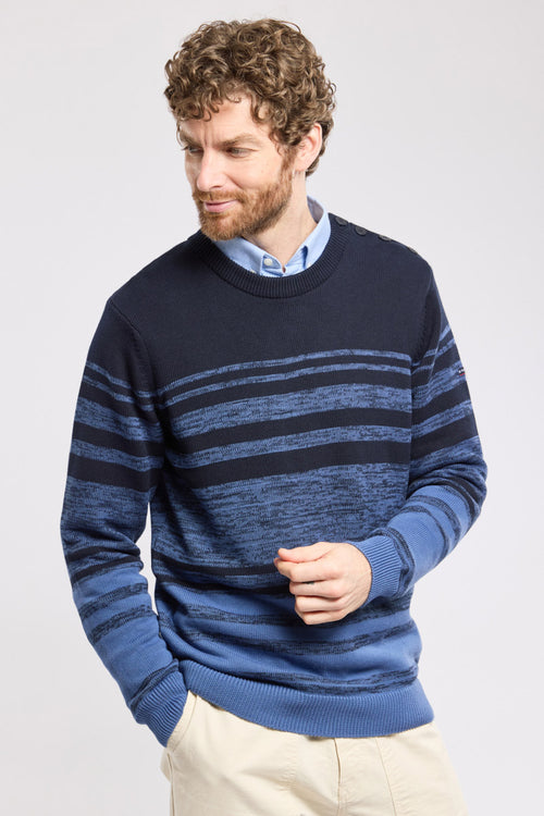 Pull marin rayé - coton - Armor-lux - 1