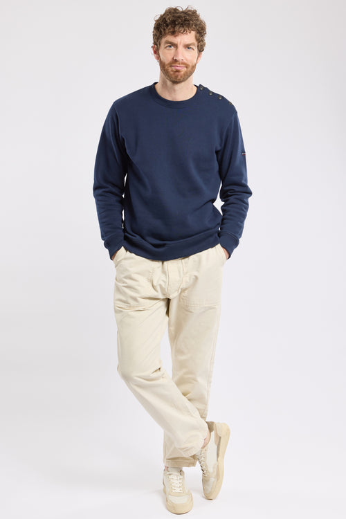 Sweatshirt with elbow patches - cotton - Armor-lux - 4