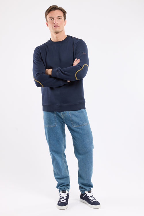 Sweatshirt with elbow patches - cotton - Armor-lux - 3